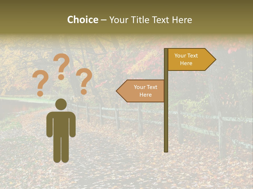 Wet Tranquil Pastoral Scene PowerPoint Template