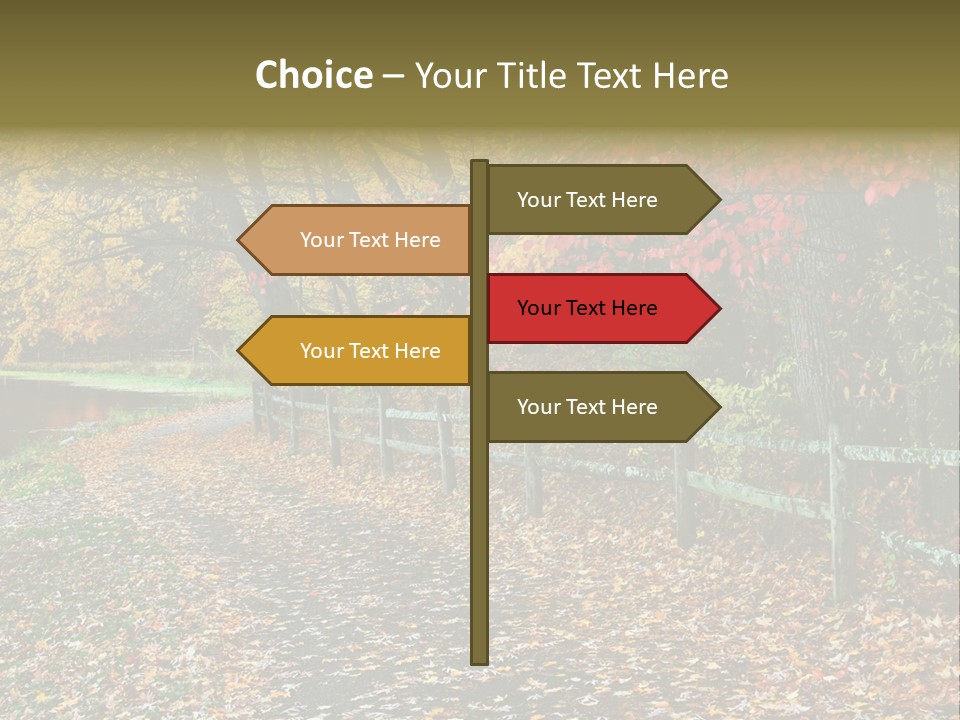 Wet Tranquil Pastoral Scene PowerPoint Template