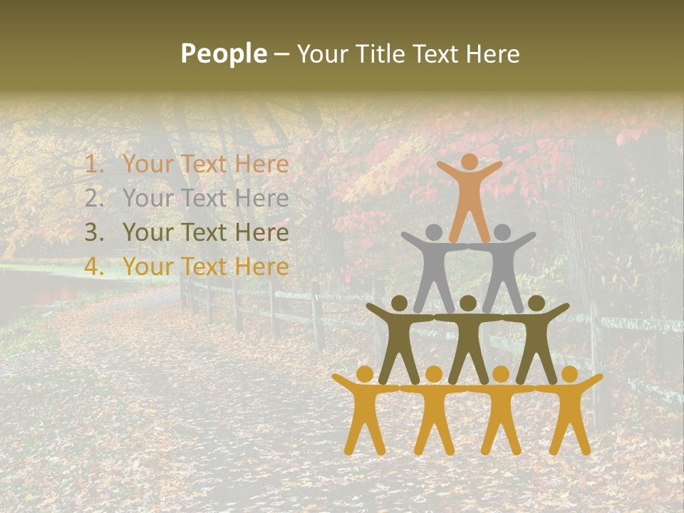 Wet Tranquil Pastoral Scene PowerPoint Template