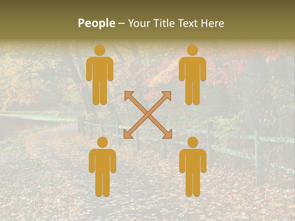 Wet Tranquil Pastoral Scene PowerPoint Template