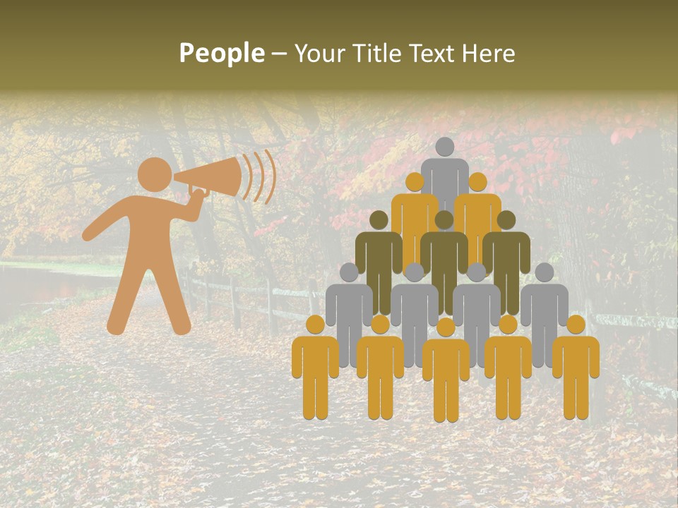 Wet Tranquil Pastoral Scene PowerPoint Template