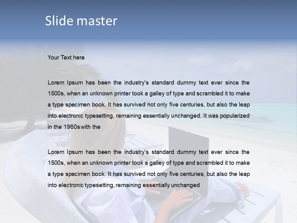 Portrait Sand Green PowerPoint Template