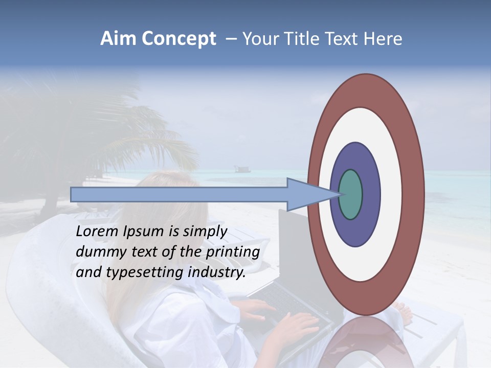 Portrait Sand Green PowerPoint Template