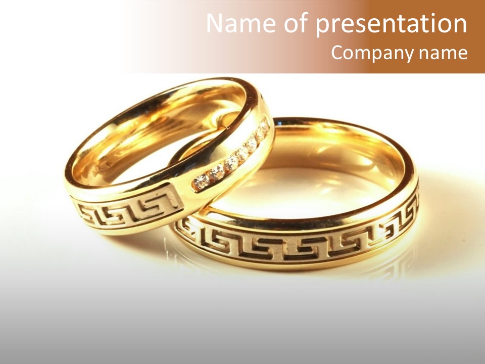 Emotion Card Gold PowerPoint Template