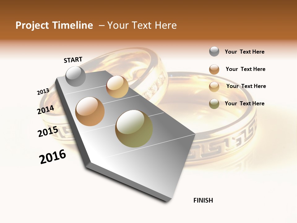 Emotion Card Gold PowerPoint Template