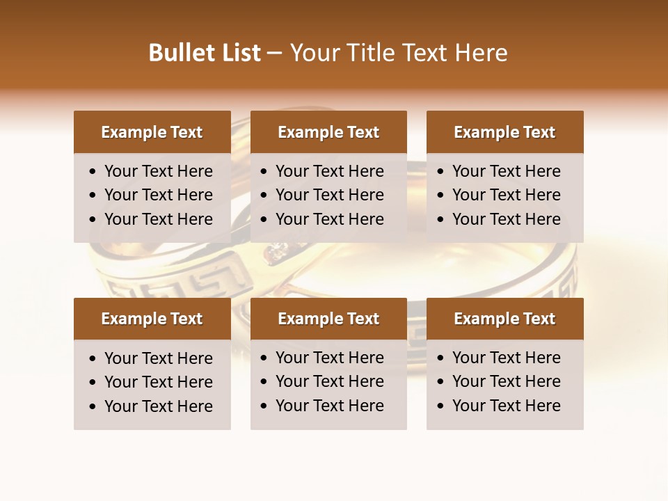 Emotion Card Gold PowerPoint Template