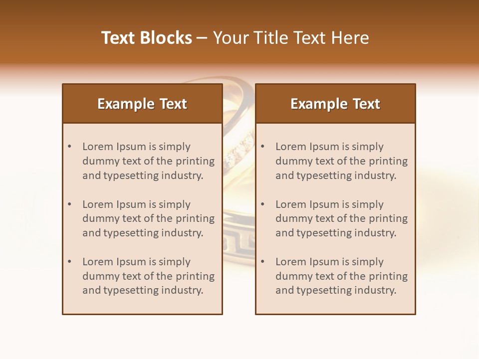 Emotion Card Gold PowerPoint Template