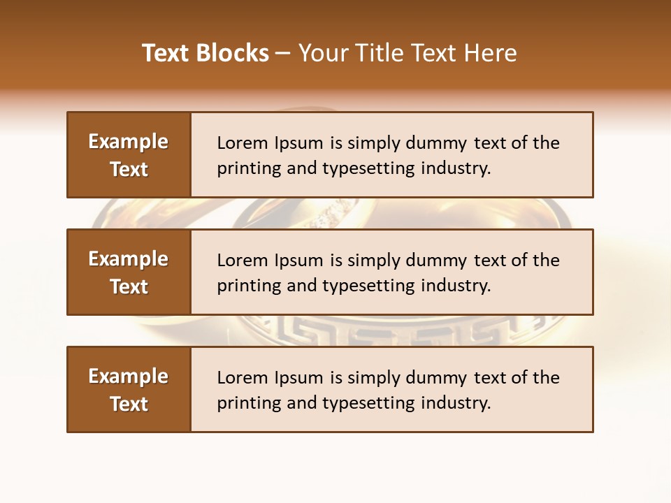 Emotion Card Gold PowerPoint Template