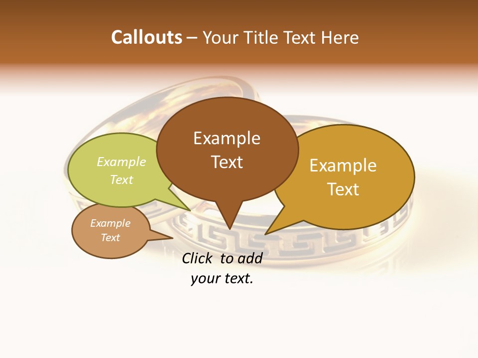 Emotion Card Gold PowerPoint Template