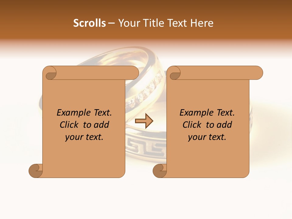 Emotion Card Gold PowerPoint Template