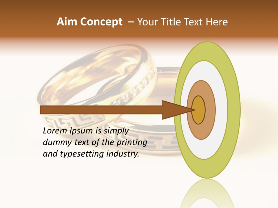 Emotion Card Gold PowerPoint Template