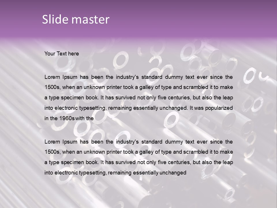 Tubing Artistic Texture PowerPoint Template