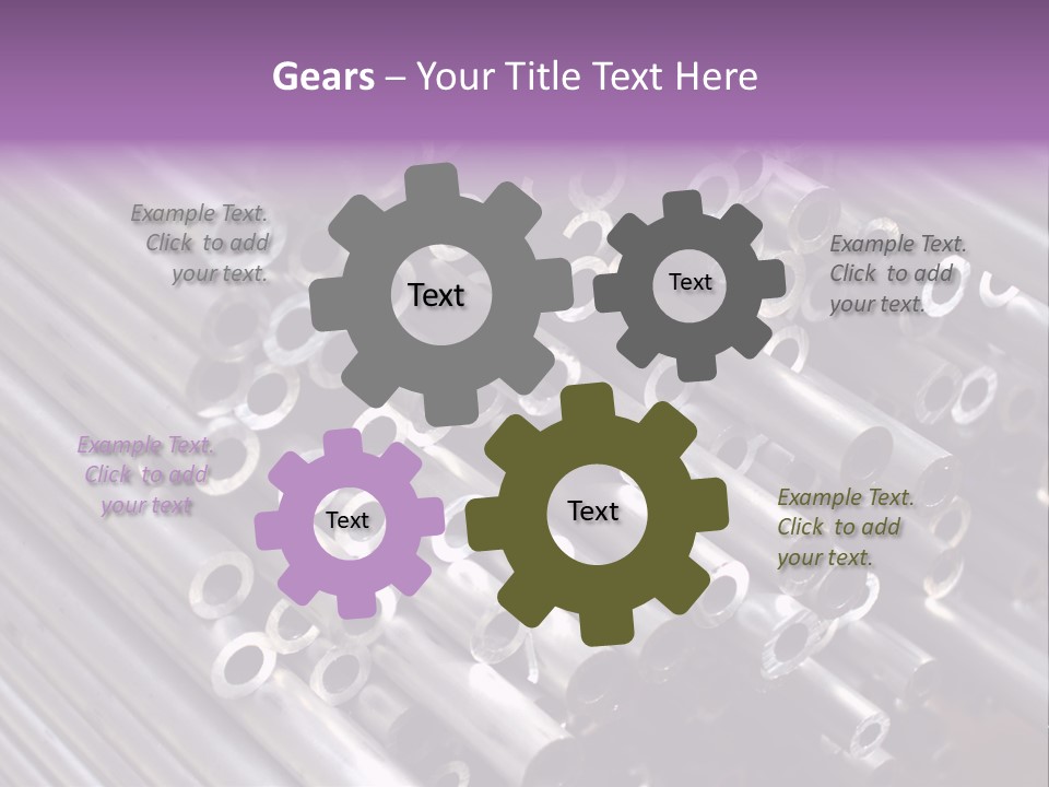 Tubing Artistic Texture PowerPoint Template