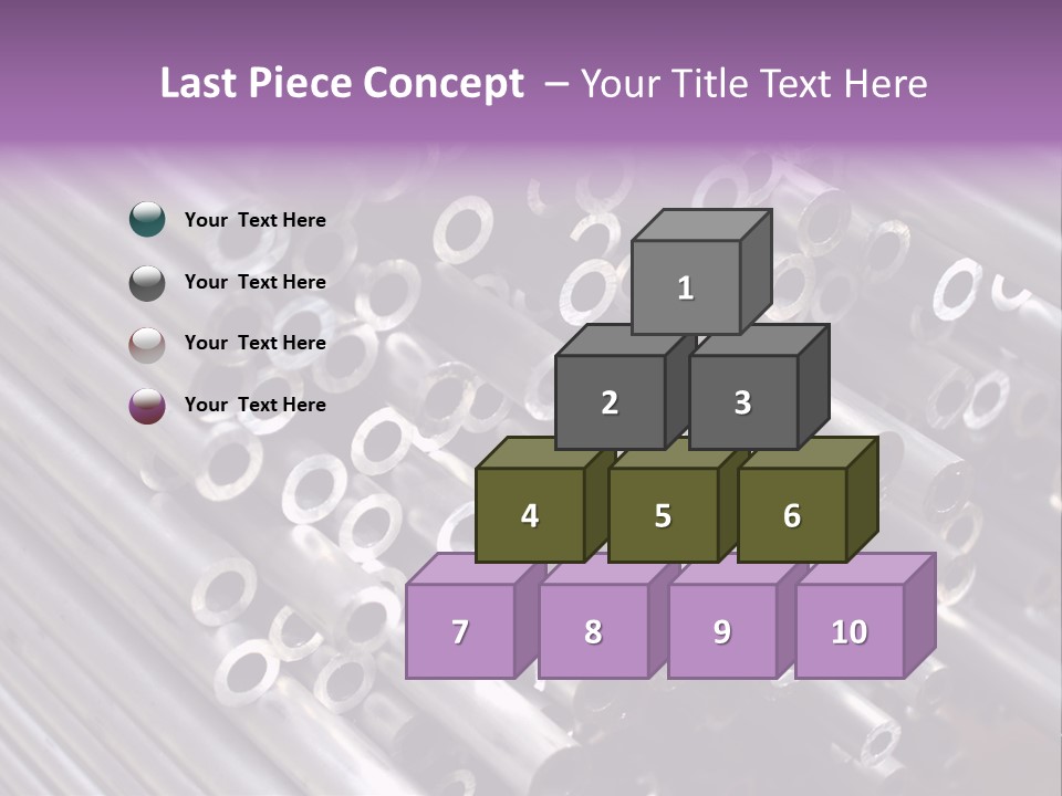 Tubing Artistic Texture PowerPoint Template