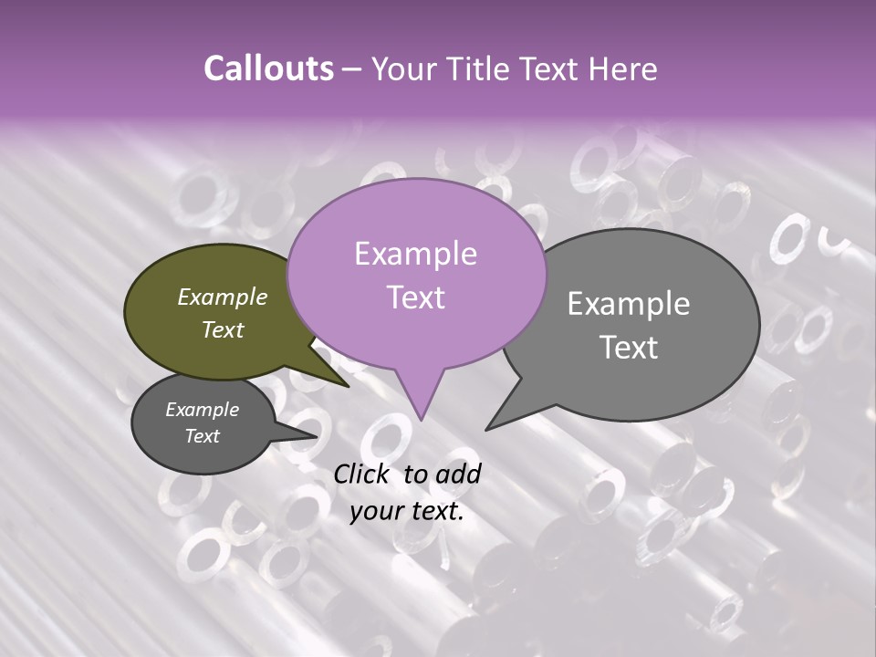 Tubing Artistic Texture PowerPoint Template