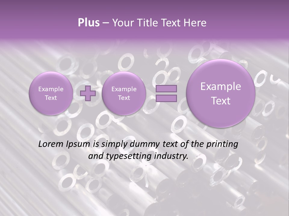 Tubing Artistic Texture PowerPoint Template