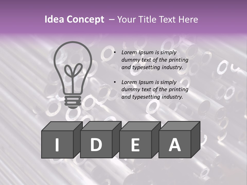 Tubing Artistic Texture PowerPoint Template