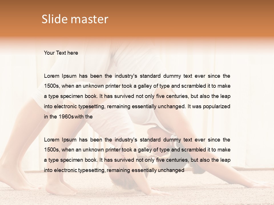 Enjoyment Position Lifestyle PowerPoint Template