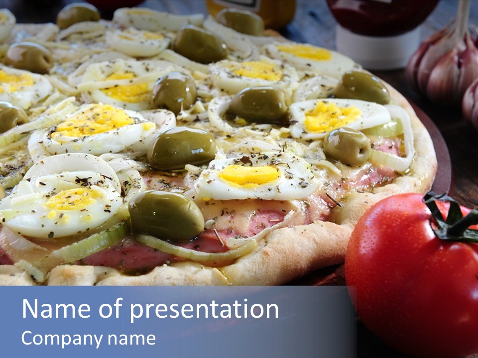Italian Food Olives Fast Food PowerPoint Template
