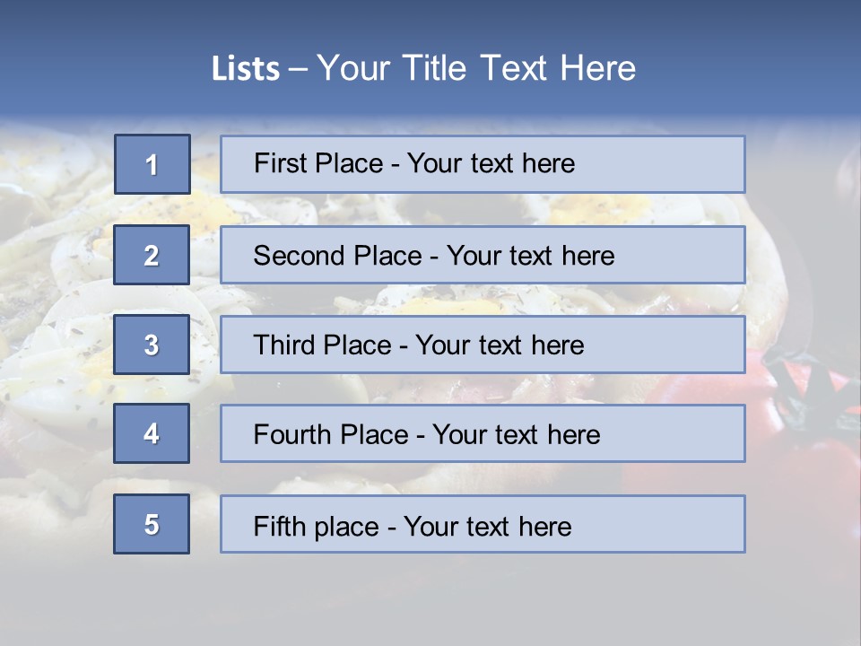 Italian Food Olives Fast Food PowerPoint Template