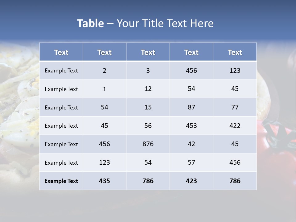 Italian Food Olives Fast Food PowerPoint Template