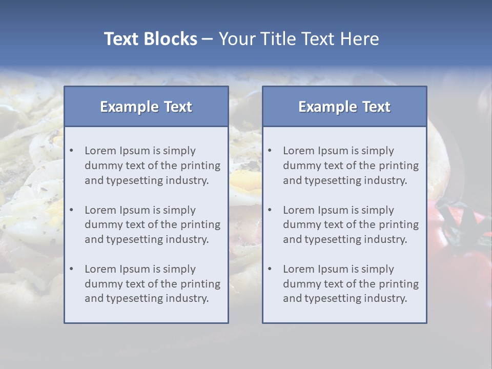 Italian Food Olives Fast Food PowerPoint Template