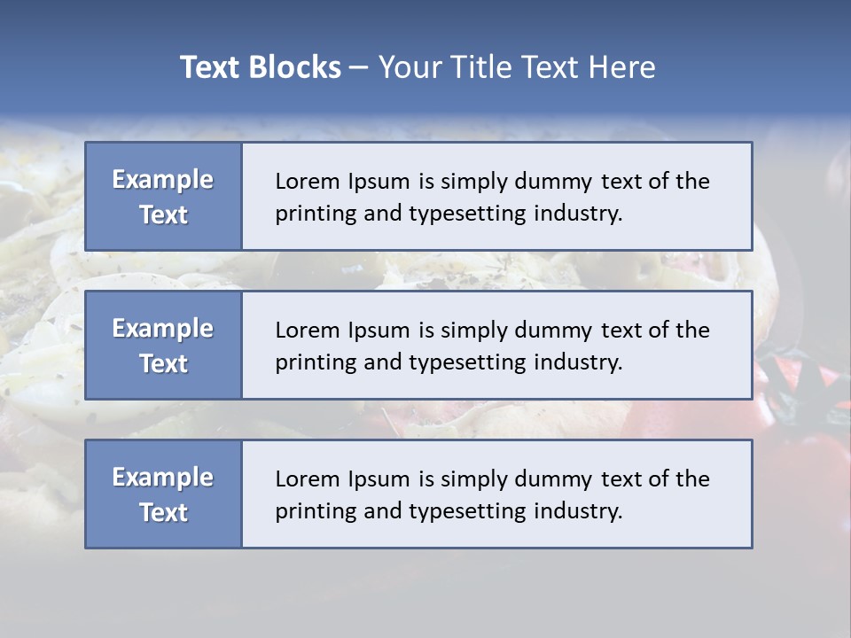 Italian Food Olives Fast Food PowerPoint Template