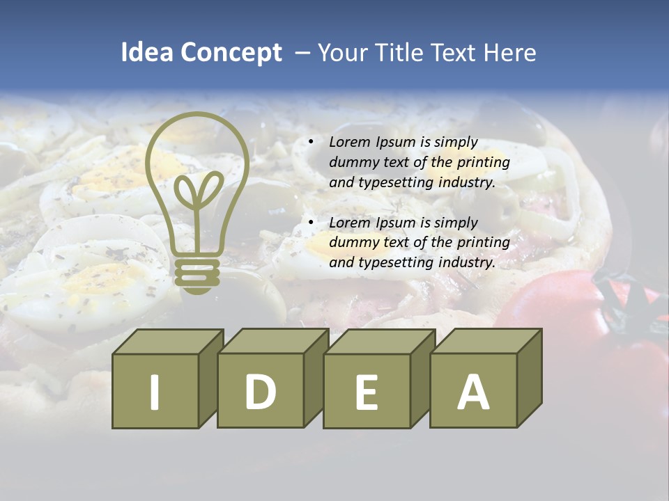 Italian Food Olives Fast Food PowerPoint Template