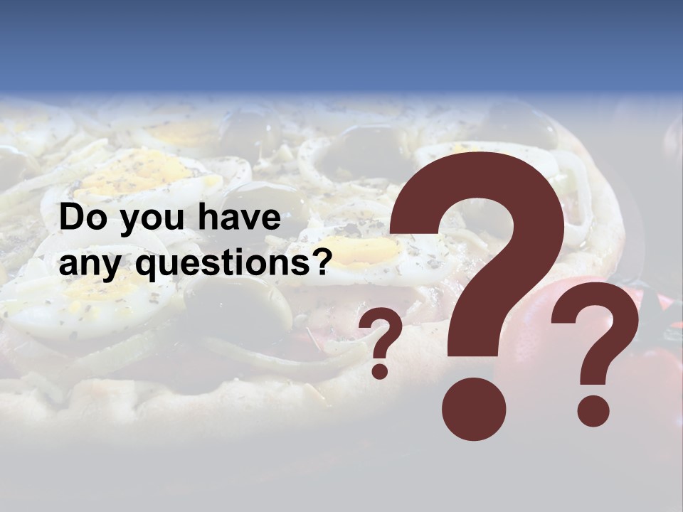 Italian Food Olives Fast Food PowerPoint Template