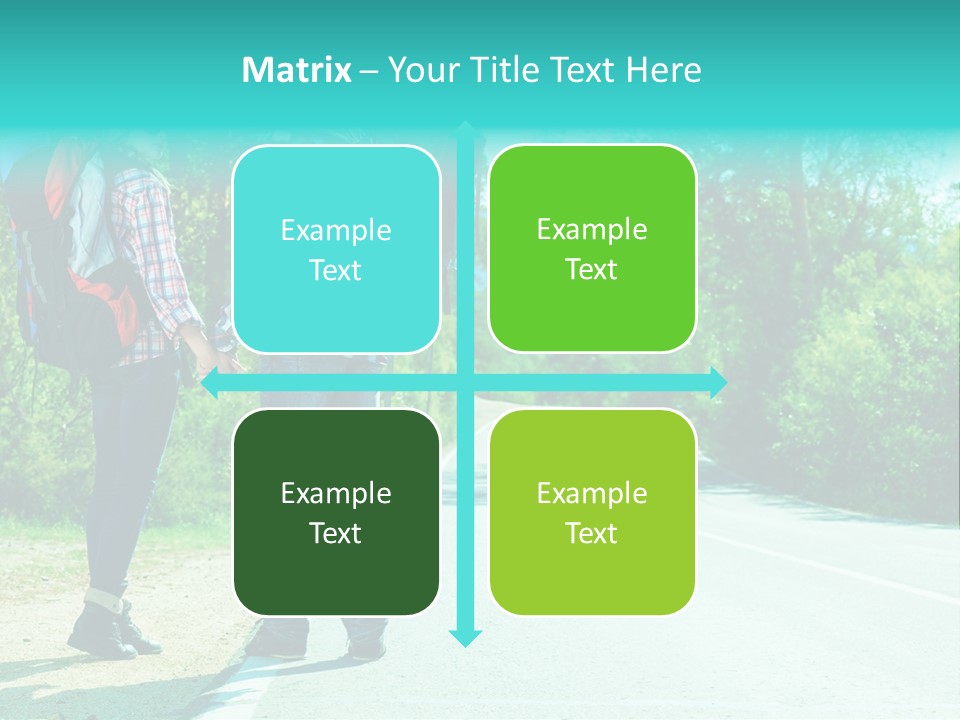 Attractive Bag Highway PowerPoint Template