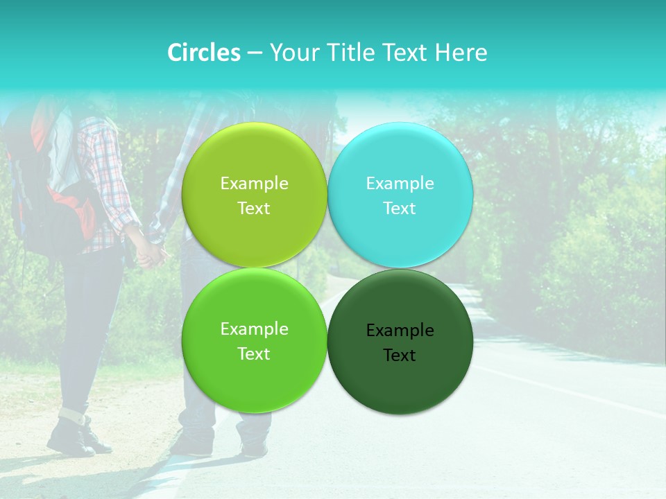 Attractive Bag Highway PowerPoint Template