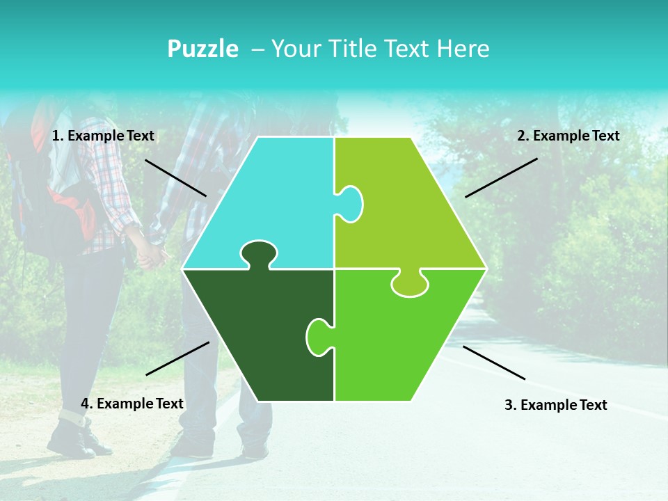 Attractive Bag Highway PowerPoint Template