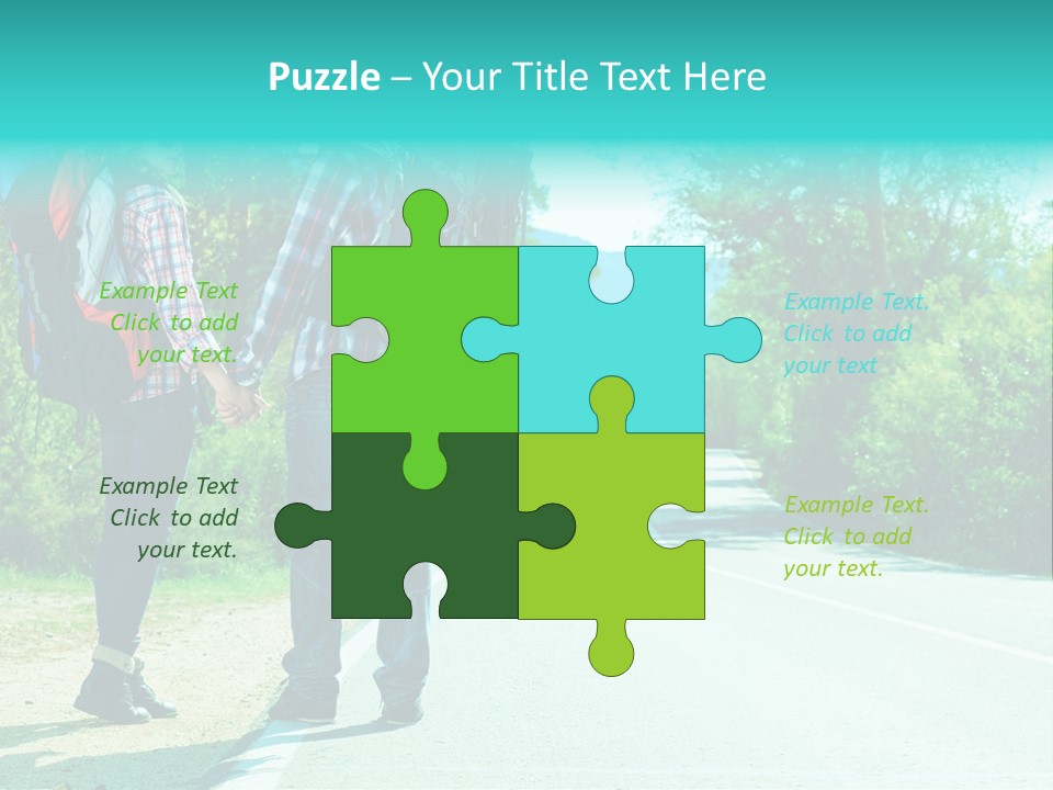 Attractive Bag Highway PowerPoint Template