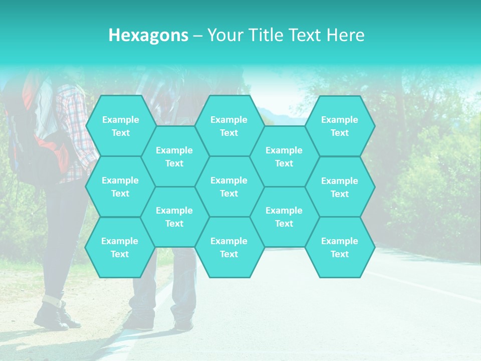 Attractive Bag Highway PowerPoint Template