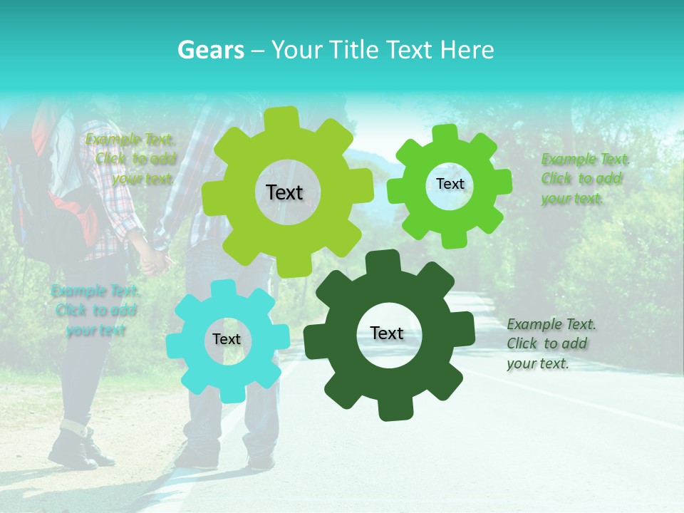 Attractive Bag Highway PowerPoint Template