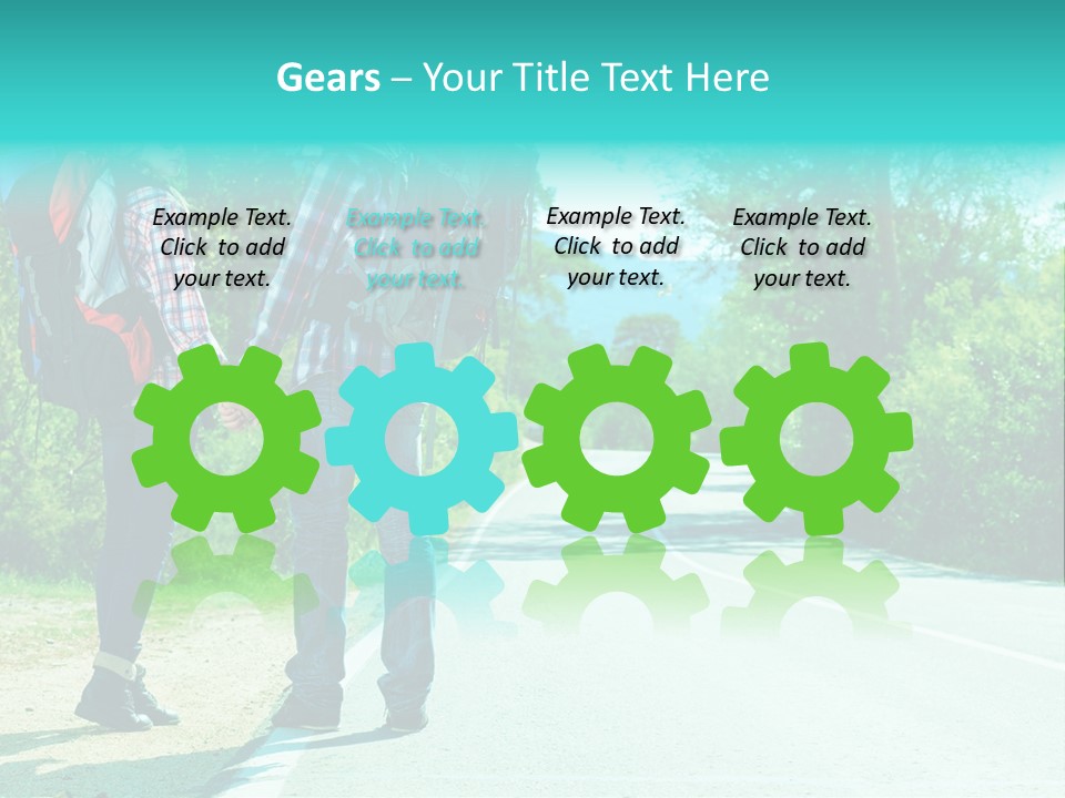 Attractive Bag Highway PowerPoint Template