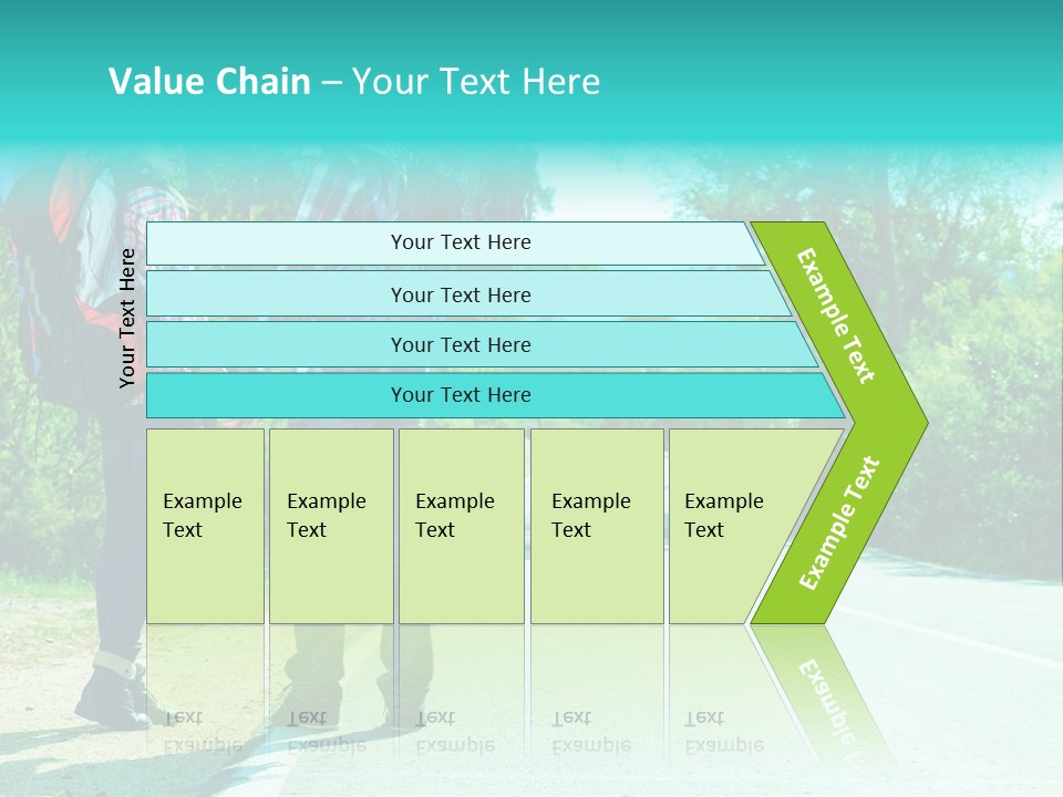 Attractive Bag Highway PowerPoint Template