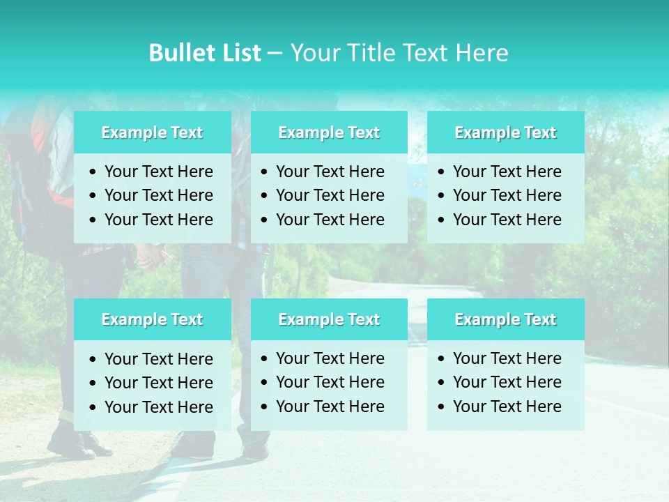 Attractive Bag Highway PowerPoint Template