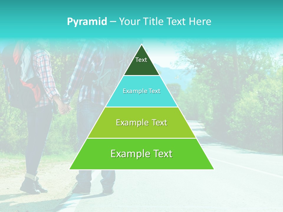 Attractive Bag Highway PowerPoint Template