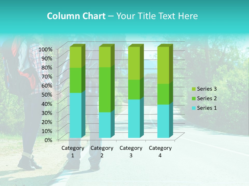 Attractive Bag Highway PowerPoint Template