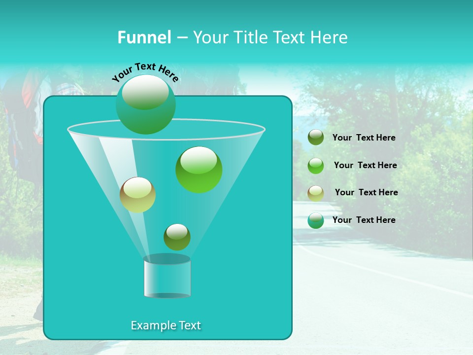 Attractive Bag Highway PowerPoint Template