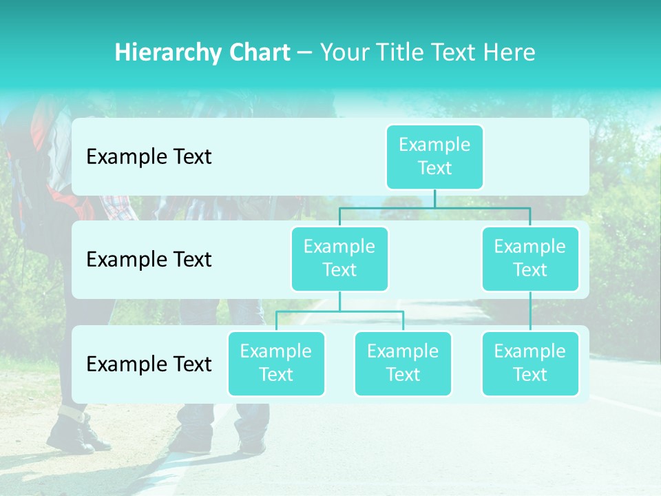 Attractive Bag Highway PowerPoint Template