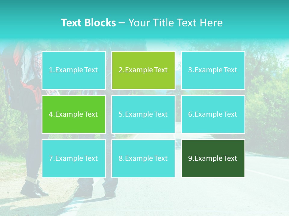 Attractive Bag Highway PowerPoint Template