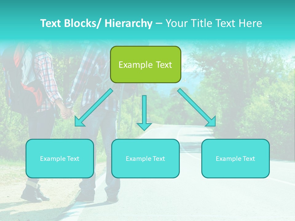 Attractive Bag Highway PowerPoint Template