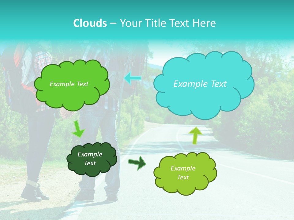 Attractive Bag Highway PowerPoint Template