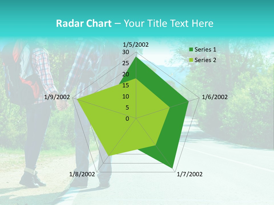 Attractive Bag Highway PowerPoint Template