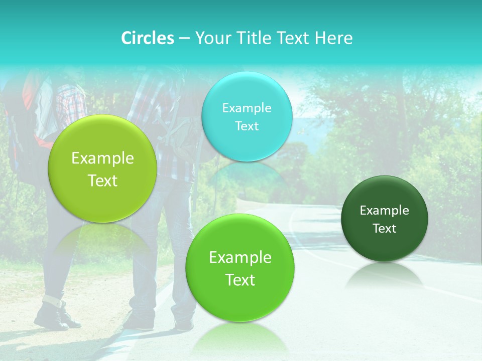 Attractive Bag Highway PowerPoint Template