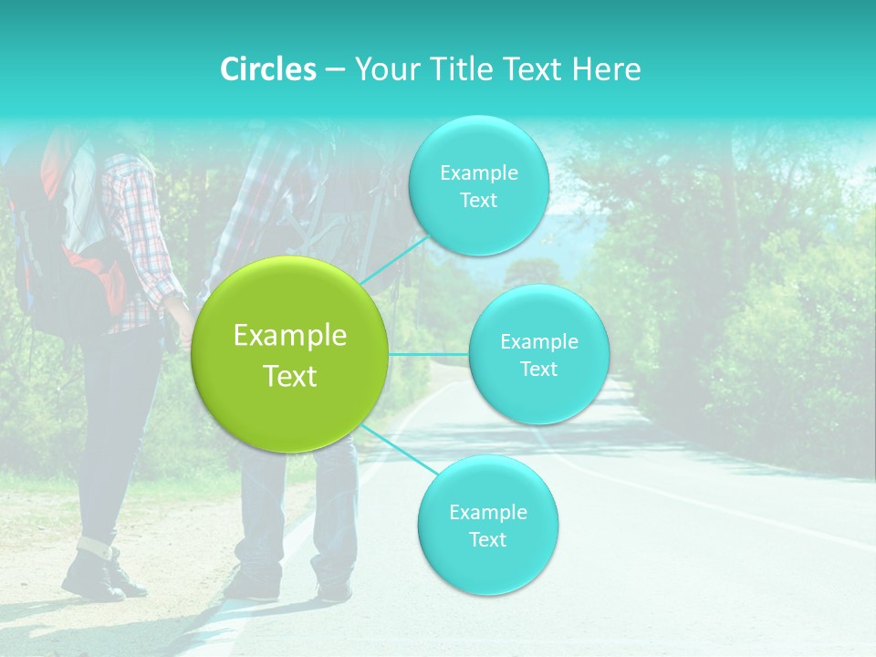 Attractive Bag Highway PowerPoint Template