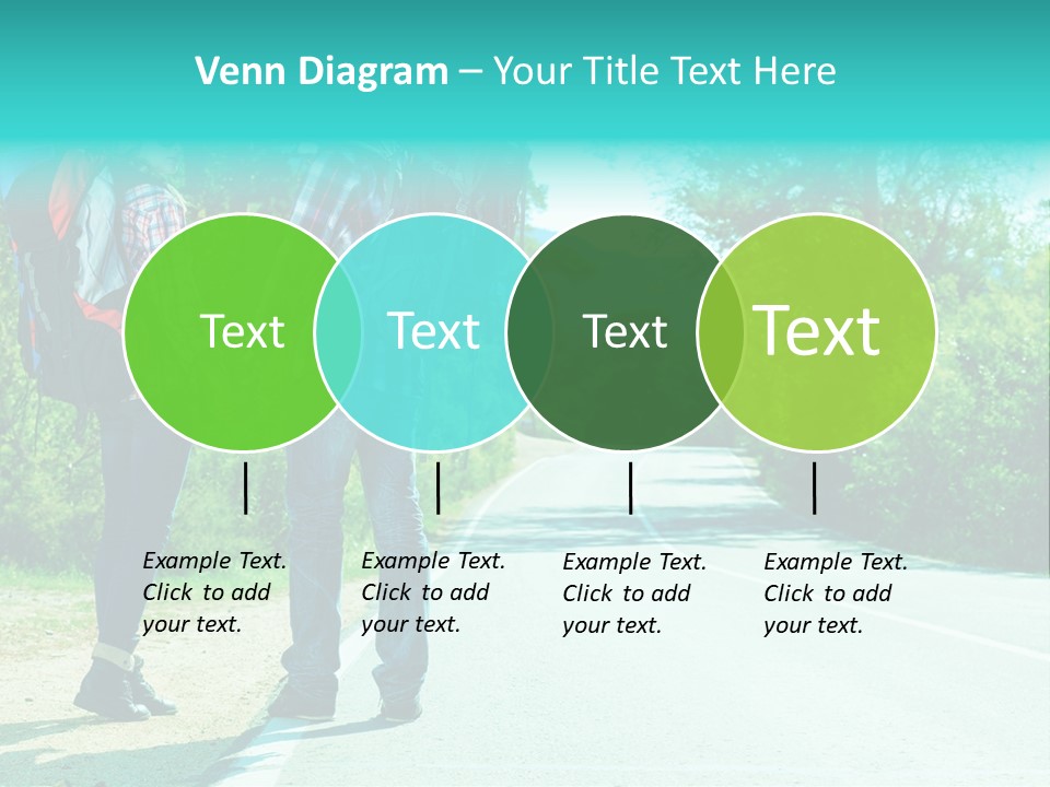 Attractive Bag Highway PowerPoint Template