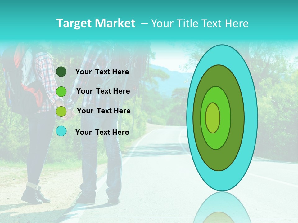 Attractive Bag Highway PowerPoint Template